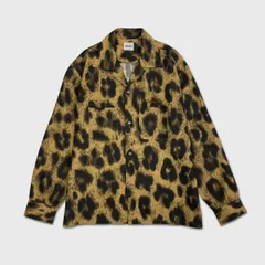 新品未使用 ブエナビスタ BUENA VISTA Guay leopard shirt beige オープンカラーシャツ 開襟シャツ レオパード柄のサムネイル