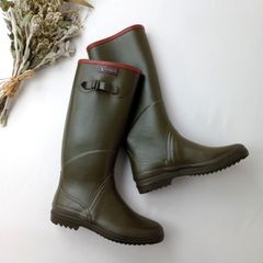 AIGLE エーグル レインブーツ カーキ ロング (35Y＋2408)26H☆ - メルカリ
