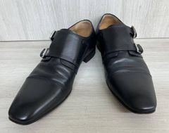 イタリア製 Benter ベンター モンク レザーシューズ 黒 39 革靴 - メルカリ