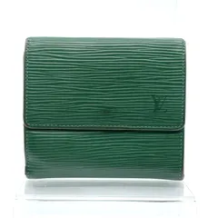 LOUIS VUITTON　ルイヴィトン  Wホック 三つ折り財布 エピ ポルト モネ ビエ カルト クレディ M63484 ボルネオ グリーン　シリアル：SP0987
