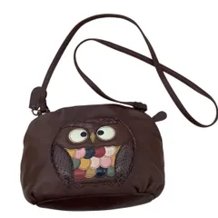 IBIZA イビサ レディース ショルダーバッグ レザー フクロウ ブラウン