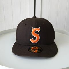 Supreme S Logo New Era Cap Brown ツノ - メルカリ