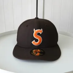 シュプリーム × ニューエラ Sロゴ キャップ ブラウン メンズ