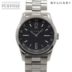 ブルガリ BVLGARI ソロテンポ ST37S メンズ 腕時計 ブラック クォーツ ウォッチ Solotempo 90323621のサムネイル
