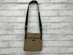 GUCCI ブラウンベージュ 120836GGキャンバス トートバッグ - メルカリ
