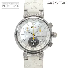 ルイ ヴィトン LOUIS VUITTON タンブール ラブリーカップ Q132H クロノグラフ レディース 腕時計 ダイヤ デイト クォーツ Tambour 90323725のサムネイル