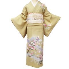 ★送料無料仕立て料込み★正絹総絞り訪問着（丹後ちりめん）⑨ ☆送料無料仕立て料込み☆正絹総絞り訪問着（丹後ちりめん）⑨