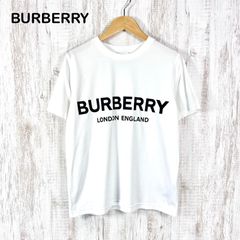 美品・人気モデル】バーバリー センター刺繍ロゴ 定番カラーtシャツ 黒