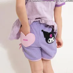 サンリオキャラクターズ　フェイスポケットパンツ　BREEZE J322946　パープル