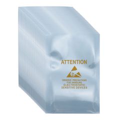 uxcell 100-Pack Anti-Static Bags, 2.4-inch x 3.5-inch Open-Top ESD Shielding Bags with Labels, for Hard Drives, HDDs, SSDs, Electronic Devices, Motherboards, Silver Gray