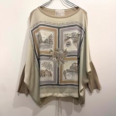 伊太利屋 エジプト 柄 デザイン カットソー 半袖 ツタンカーメン