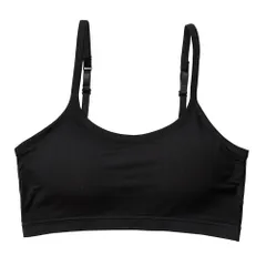 ハーフトップ レディース ブラジャー ノンワイヤーブラ ストラップ調整 脇高 さらさら カップ一体型 ズレない 吸放湿性 小さい 大きいサイズ シンプル ha-014