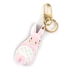 ルイヴィトン キーホルダー・LV バニー チャーム 現行品 ピンク うさぎ