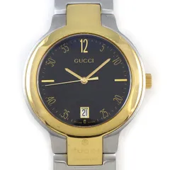 グッチ GUCCI 腕時計 8900M ブラック文字盤 デイト GP SS クオーツアナログ 【中古】のサムネイル
