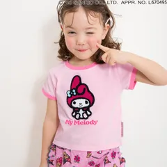 サンリオキャラクターズ　サガラワッペンTシャツ　BREEZE J307716　ピンク