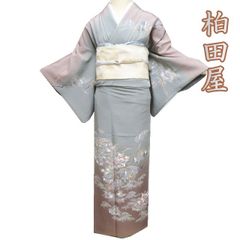 正絹 暈しお着物 紋無 袷 裄69 - メルカリ