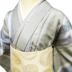 本場大島紬 白大島 着物 身丈163.5 裄丈65.5 しつけ付き - メルカリ