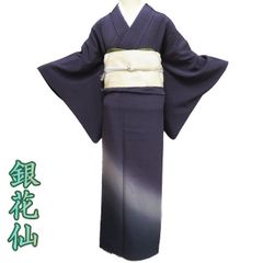 長尺□夏着物『紋紗』小紋□ゆるやかライン□大小の丸地紋◇正絹着物 