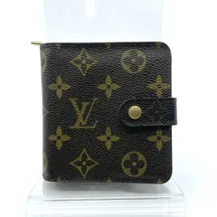 LOUIS VUITTON　ルイヴィトン　M61667 モノグラム コンパクトジップ 二つ折り 財布 ウォレット　シリアル：CA0968
