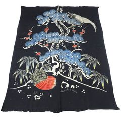 藍染 加賀のれん 時代物 木綿 古布ソ-389 三巾 - メルカリ