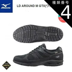 種類4：ブラック/24.0cm MIZUNO ミズノ LD AROUND M GTX　ウォーキングシューズ　ブラック (ユニセックス) [B1GC182609]