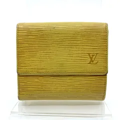 LOUIS VUITTON　ルイヴィトン　エピ ポルト モネ ビエ カルト クレディ ダブルホック財布 Wホック タッシリイエロー 黄色 M63489　シリアル：MI0955