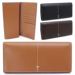 トッズ TOD'S 長財布 メンズ バーティカル ウォレット XAMIMPB7300QNT 二つ折りフラップ かぶせ蓋 ビジブル ステッチ Tモチーフ レザーのサムネイル