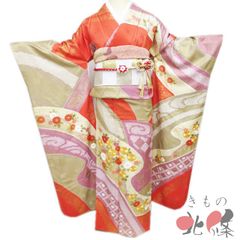 601aj58◎振袖のみ 総絞り ハーフ成人式 十三参り 苺色◎ - メルカリ