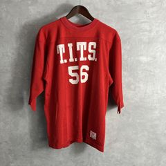 お値引きします 80s90sChampion フットボールTシャツ 染み込み4段