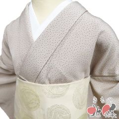 裄69 単衣 洗える着物 江戸小紋 大小霰 夢工房 M〜Lサイズ - メルカリ