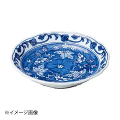 【新品】濃花草紋六寸皿(有田焼)