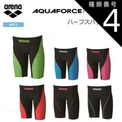 種類4：BKLG/L arena(アリーナ) 競泳用 水着 メンズ AQUAFORCE FUSION 2 ハーフスパッツ FINA承認 [ARN-7011M]