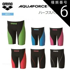 種類6：BKBU/SS arena(アリーナ) 競泳用 水着 メンズ AQUAFORCE FUSION 2 ハーフスパッツ FINA承認 [ARN-7011M]