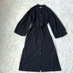 極美品✨23SS✨ビアズリー シャドーストライプペプラム ワンピース