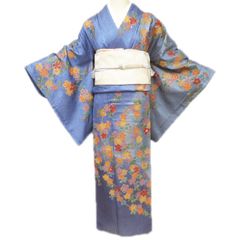 浴衣 有松鳴海絞り 花柄 裄65 身丈160 木綿 ゆったりサイズ - メルカリ