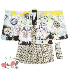 七五三 三歳 男児 被布着物フルセット 刺繍小紋柄 祝着 NO37914 - メルカリ