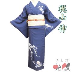 単衣】紬 小紋 郷土玩具 土鈴 犬張子 春駒 濃紫色 正絹 26K35 - メルカリ