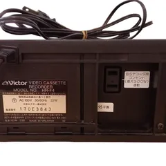 X04147 VHSビデオデッキ Ｖｉｃｔｏｒ ＨＲ－Ｆ４ ブラック テレビ 映像機器 プレーヤー BSチューナー内蔵ビデオカセットレコーダーのサムネイル