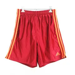 アディダス adidas パンツ ボトムス ショート ハーフ ライン ロゴ M ダークレッド スポーツウェア ※EKM