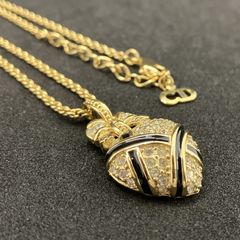 極美品】ディオール 極太チェーン ネックレス アクセサリー ライン 