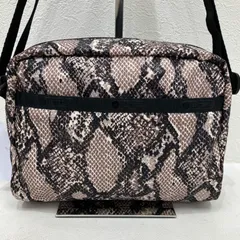 2590　LeSportsac　レスポートサック　ダニエラクロスボディ　ショルダーバッグ　パイソン柄　Python柄　ヘビ柄　アニマル柄　ブラック　黒　ブラウン　レディース　軽量　小さめ　ミニ　シンプル　カジュアル