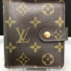 ルイヴィトン モノグラム コンパクトジップ 2つ折財布 ラウンドジップ