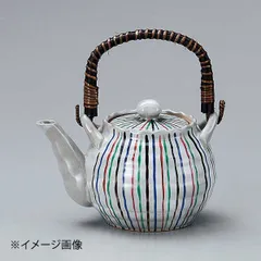 【新品】染錦十草土瓶6号