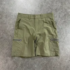 L.L.Bean エルエルビーン ハーフパンツ カーゴショーツ ナイロンショーツ ストレッチ ジップフライ 無地 カーキ メンズ W32のサムネイル