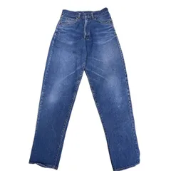 KENZO jeans ケンゾー 北斎 レザーネームラベル ブルー系 サイズ 79cmのサムネイル