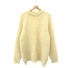 JOHN TULLOCH  ジョンタロック フィッシャーマンニット サイズ:L MADE　IN　ENGLAND/長袖セータ/クルーネック    ベージュ メンズ / 241011013737のサムネイル