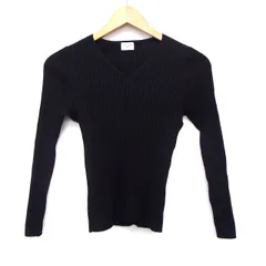 アーバンリサーチ ドアーズ URBAN RESEARCH DOORS セーター ニット リブ シンプル 長袖 Vネック ウール 毛 One ブラック 黒 /HT4