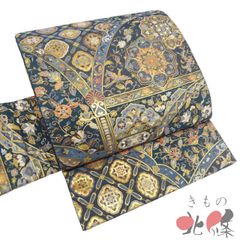 服部 イタリア更紗 本金箔 24金 正絹 袋帯 - メルカリ