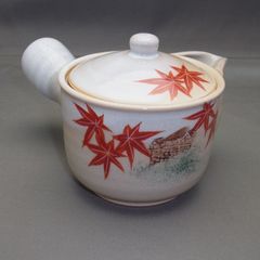 未使用 茶道具 もみじ色絵 水次 片口水注 茶器 - メルカリ