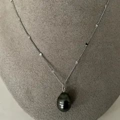 シルバー★天然パール★黒蝶真珠★ハンドメイド★ファッション★シルバーペンダント★シルバーネックレス★デザイン★ペンダント★ネックレス